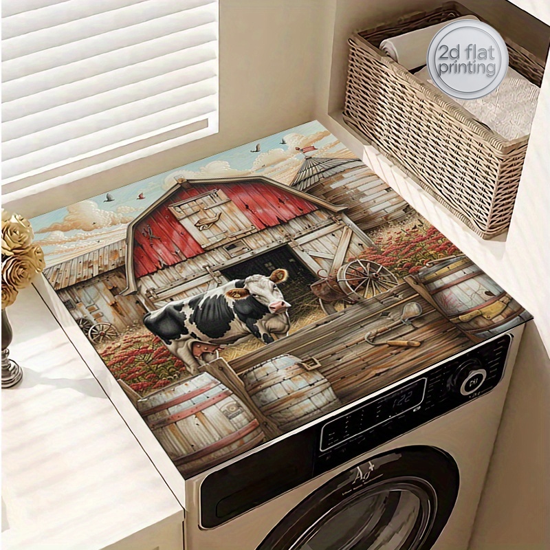 Cow Mat Rubber - 1pc Non-Slip Washer & Dryer Top