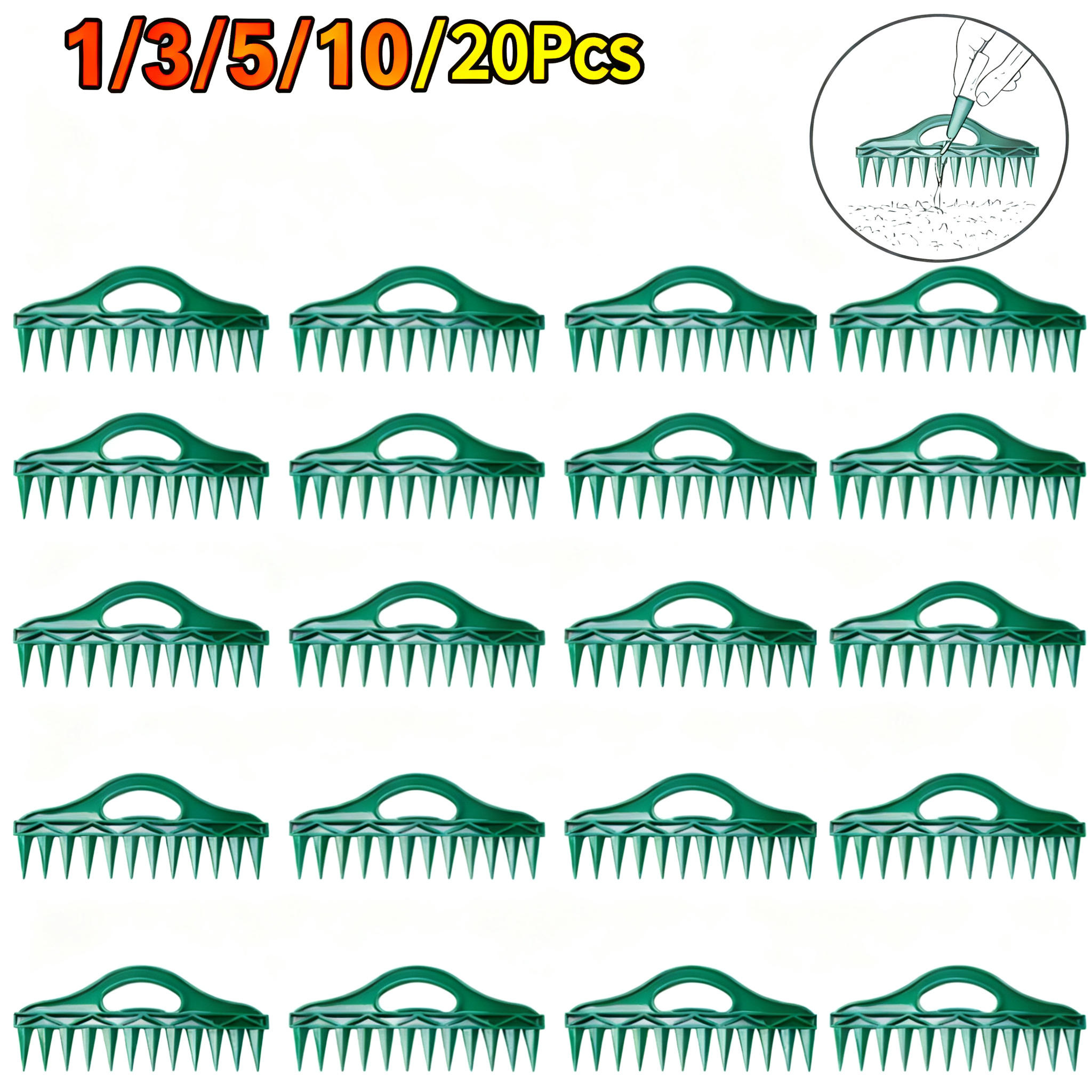 Vegetable Transplanter - 1/3/5/10/20Pcs Manual Seeder Plant Seeds Sow