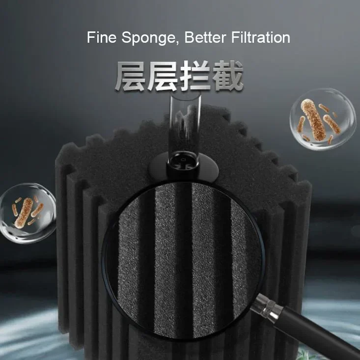New Big Bio Sponge Filter for  - Aquaculture Aerator Pump ulasan dan harga