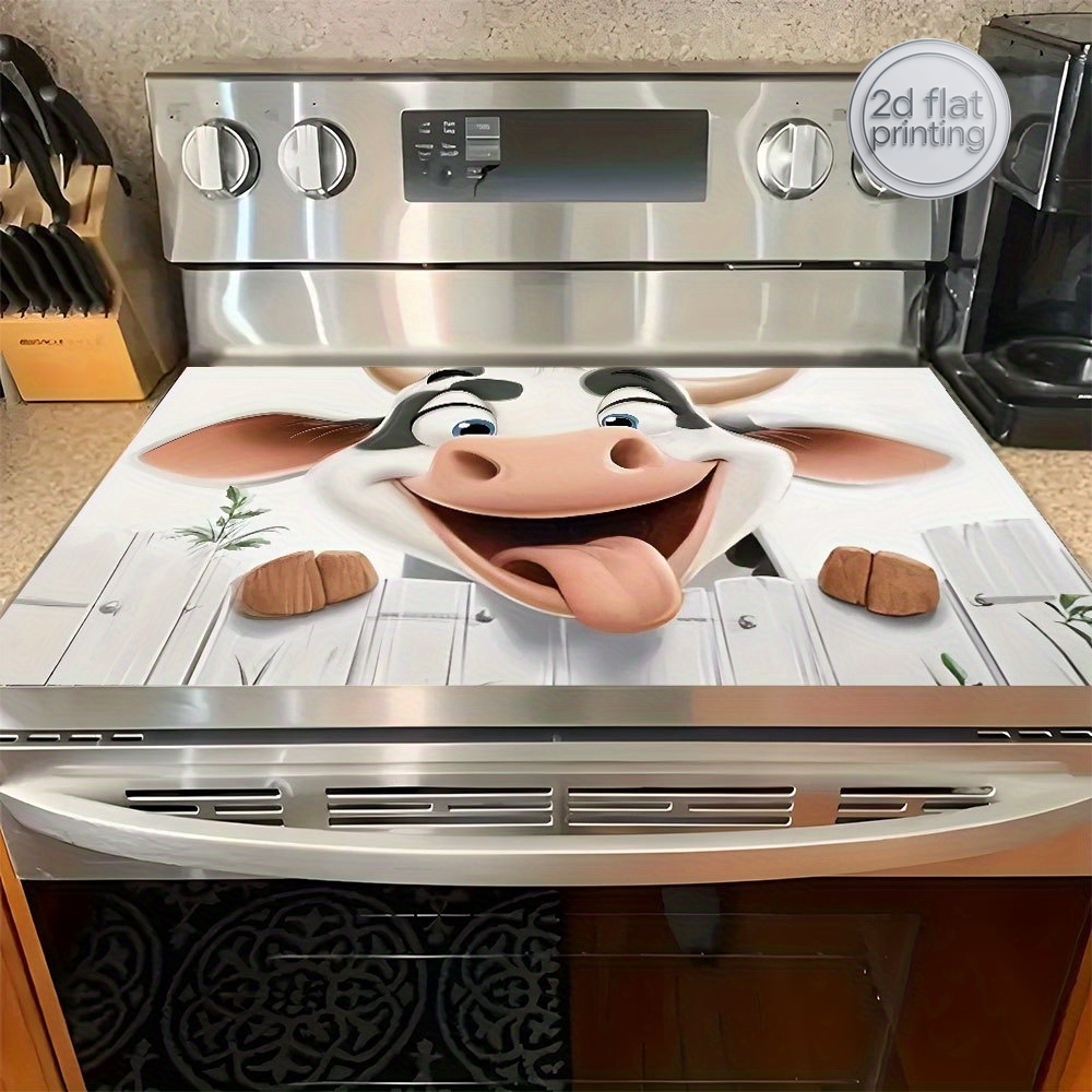 Cow-Print Stove Cover Mat – So - Cow Mat Rubber ulasan dan harga