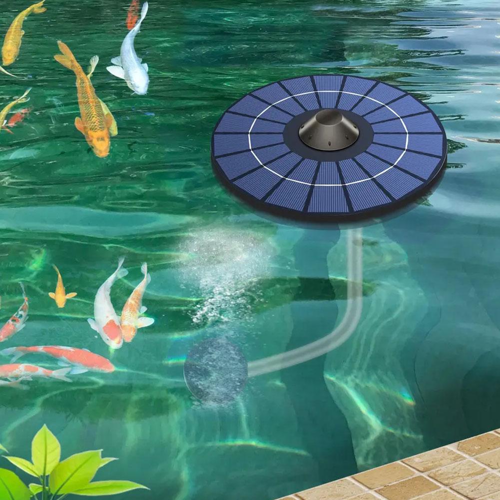 2.5W Round Solar Oxygen Pump S - Aquaculture Aerator Pump ulasan dan harga