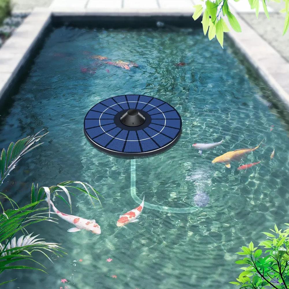 2.5W Round Solar Oxygen Pump S - Aquaculture Aerator Pump ulasan dan harga