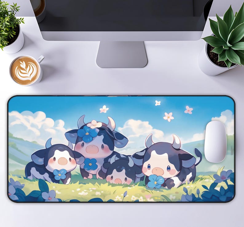 Cute Cow Table Pad, Cute Cow P - Cow Mat Rubber ulasan dan harga