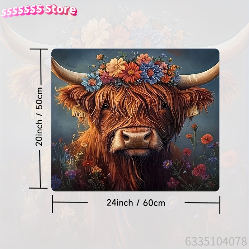 Washing Machine Dust Cover wit - Cow Mat Rubber ulasan dan harga