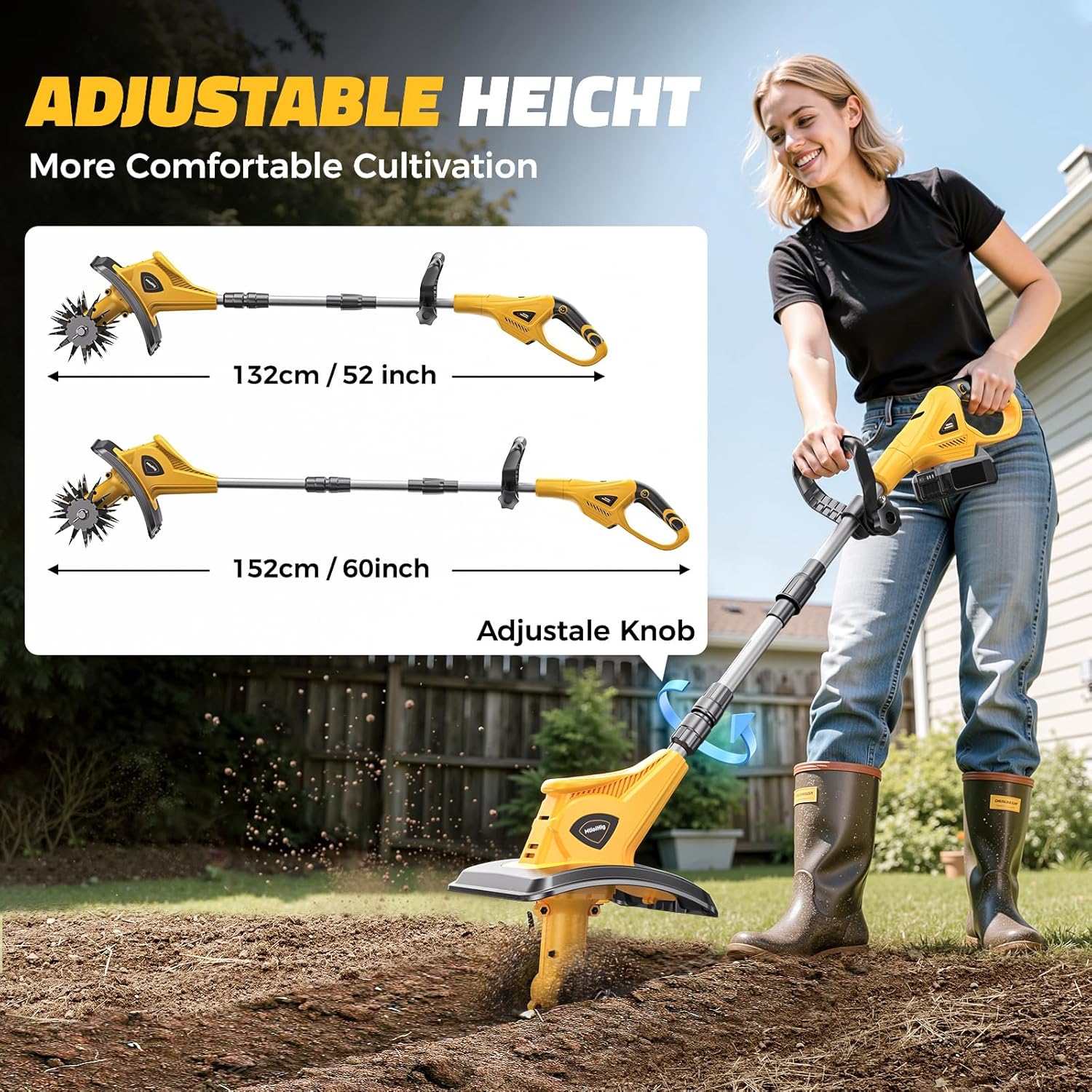 Cordless Tiller Cultivator Com - Farming Tools For Agriculture ulasan dan harga