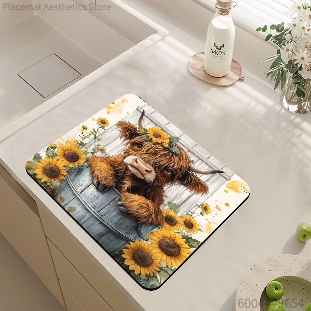 Placemat, Washing Machine Dust - Cow Mat Rubber ulasan dan harga