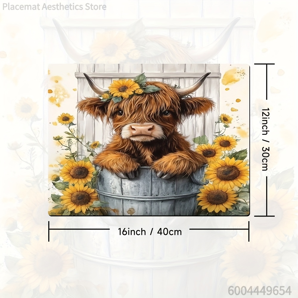 Placemat, Washing Machine Dust - Cow Mat Rubber ulasan dan harga