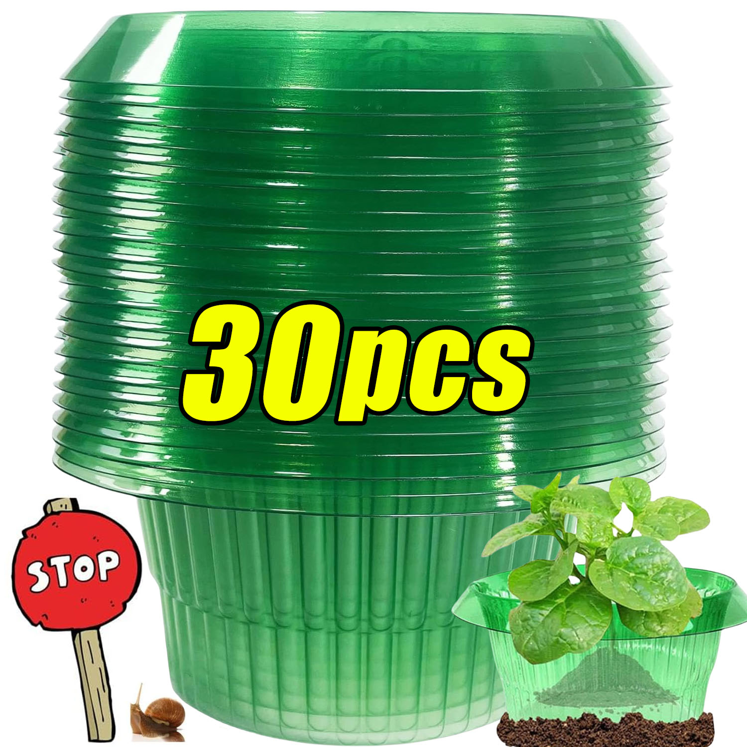 1/30pcs Plants Slug Protection - Vegetable Transplanter ulasan dan harga