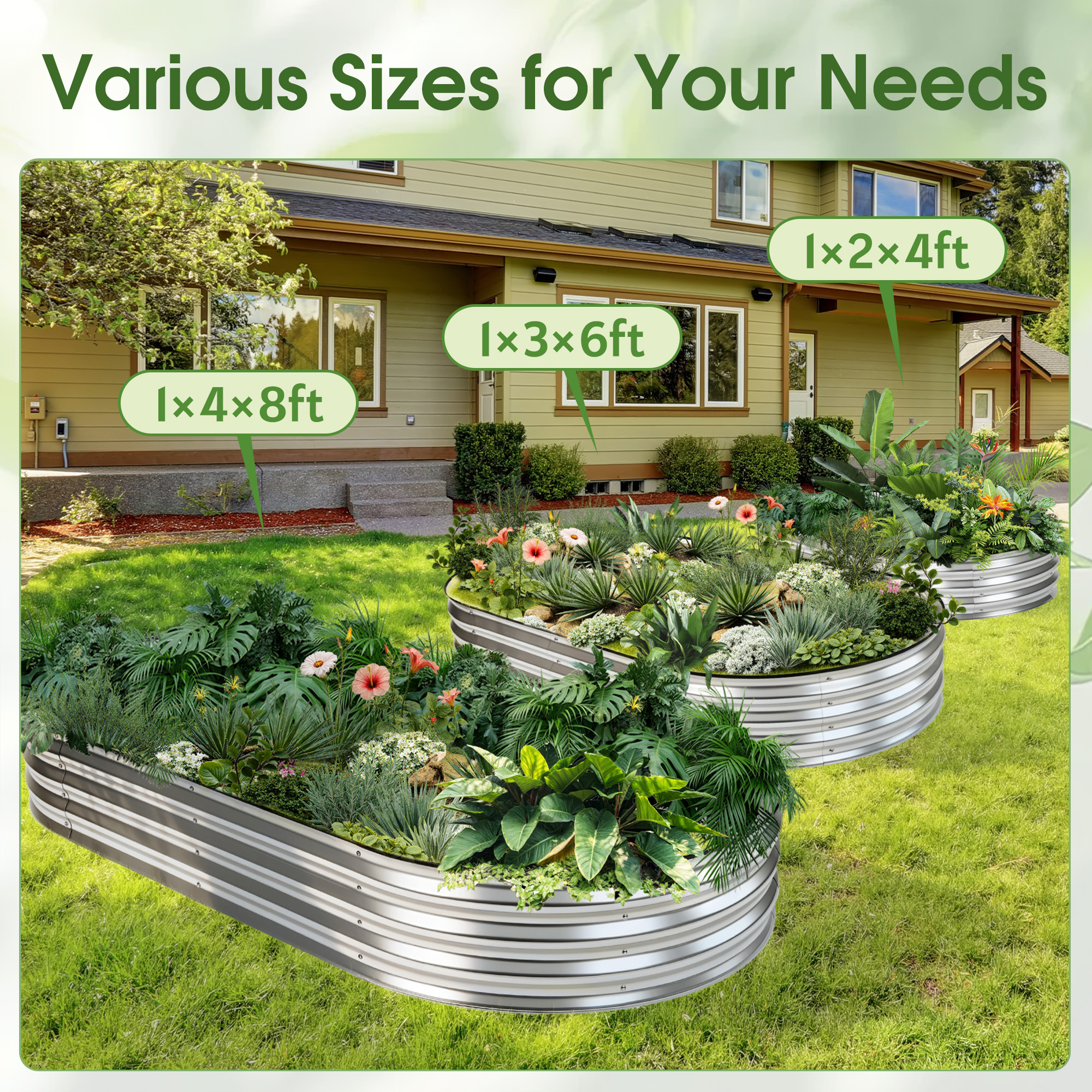 JHK 8x4x1ft Outdoor Metal Gard - Vegetable Transplanter ulasan dan harga