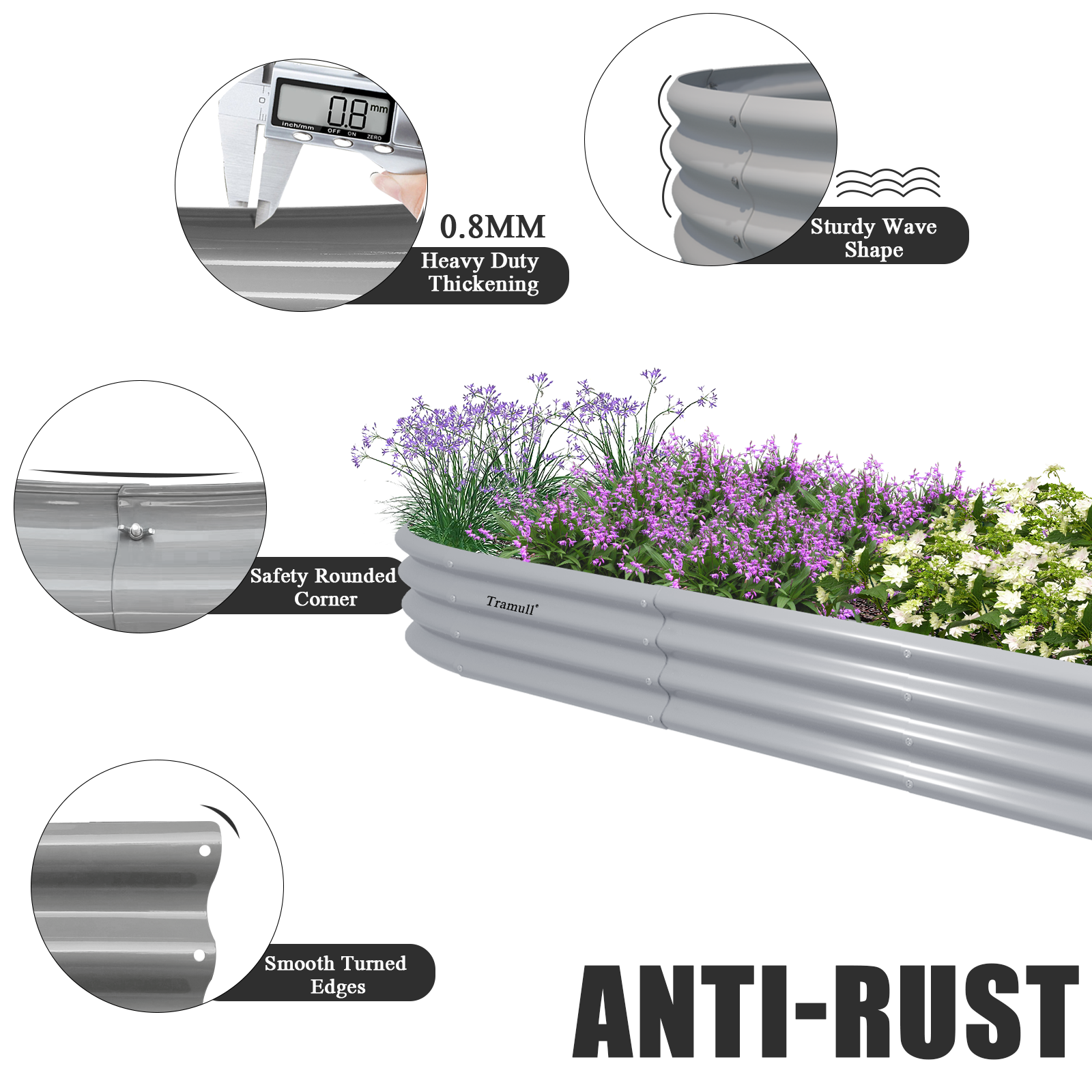 12x2x1FT Galvanized Raised Gar - Vegetable Transplanter ulasan dan harga